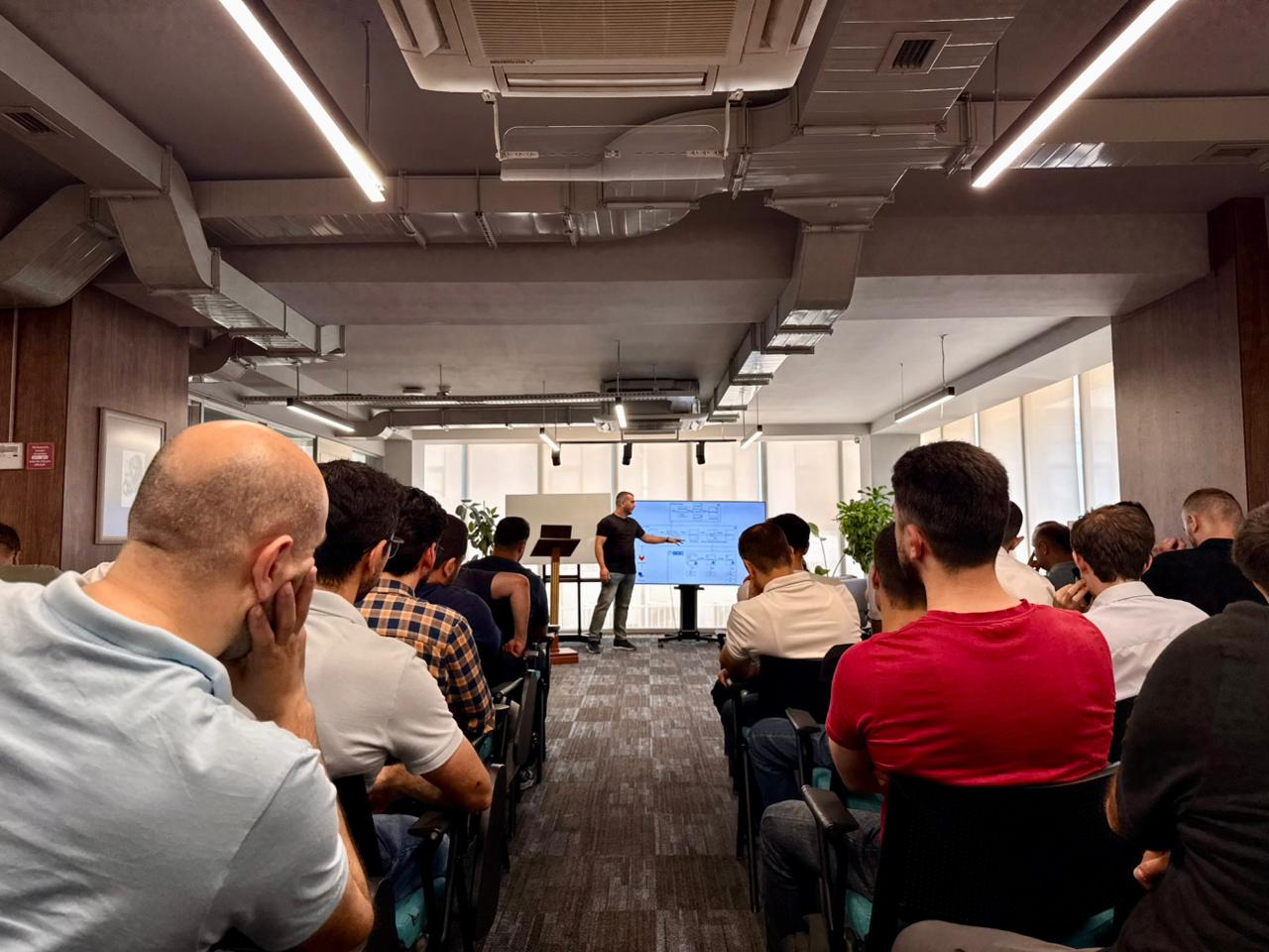 A large live technology session at Ingress Academy